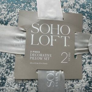 Soho Loft Decorative Pillow Set - Gray and Blue